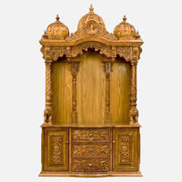 Rameswaram Teak Wood Mandap (Teak) front view 