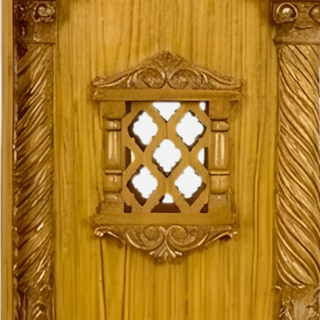 Rameswaram Teak Wood Mandap (Teak) side design