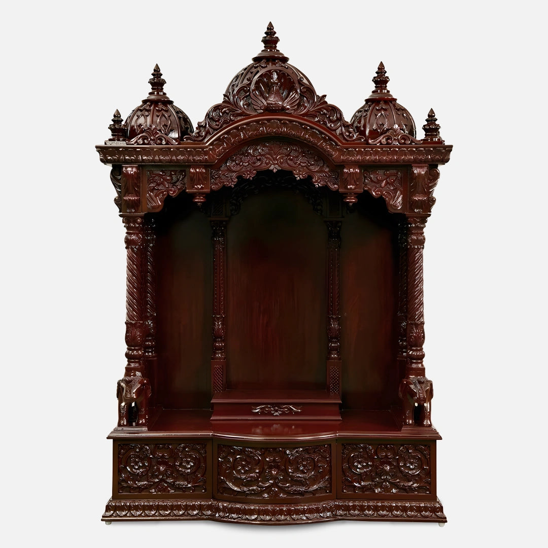  Ranganatha Teak Wood Mandap (Cherry) front veiw 