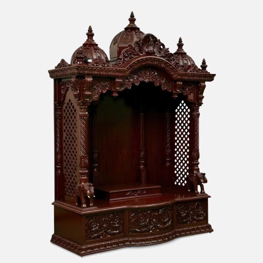  Ranganatha Teak Wood Mandap (Cherry) side angle 
