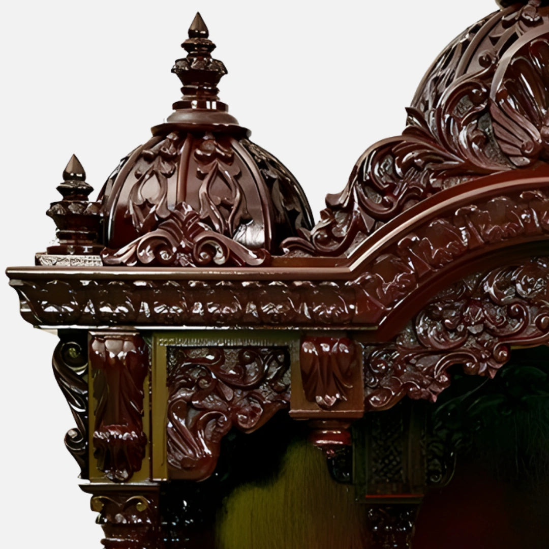  Ranganatha Teak Wood Mandap (Cherry) side dome 