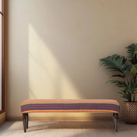 Rangvastra Teak Wood Bench (Brown) Lifestyle view