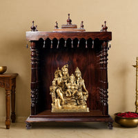  Ratnalekha Teak Wood Mandir (Brown) lifestyle view 