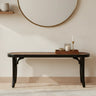 Rattuna Teak Wood Bench (Black)