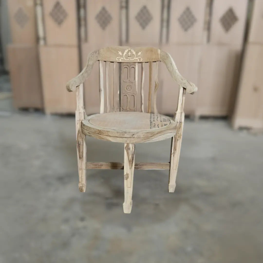 Raw Image of Canasto Teak Wood Arm Chair (Teak Beige)