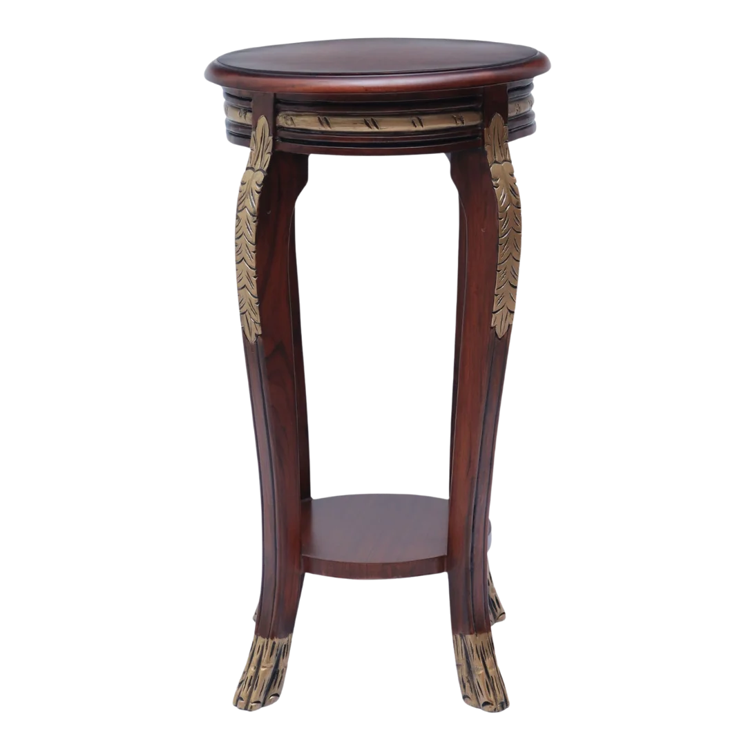 Regal Teak Wood Planter Table (Brown) front view