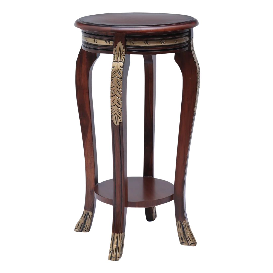 Regal Teak Wood Planter Table (Brown) front view