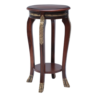 Regal Teak Wood Planter Table (Brown) front view