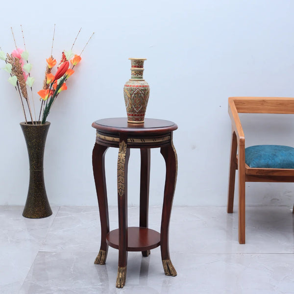 Regal Teak Wood Planter Table (Brown)
