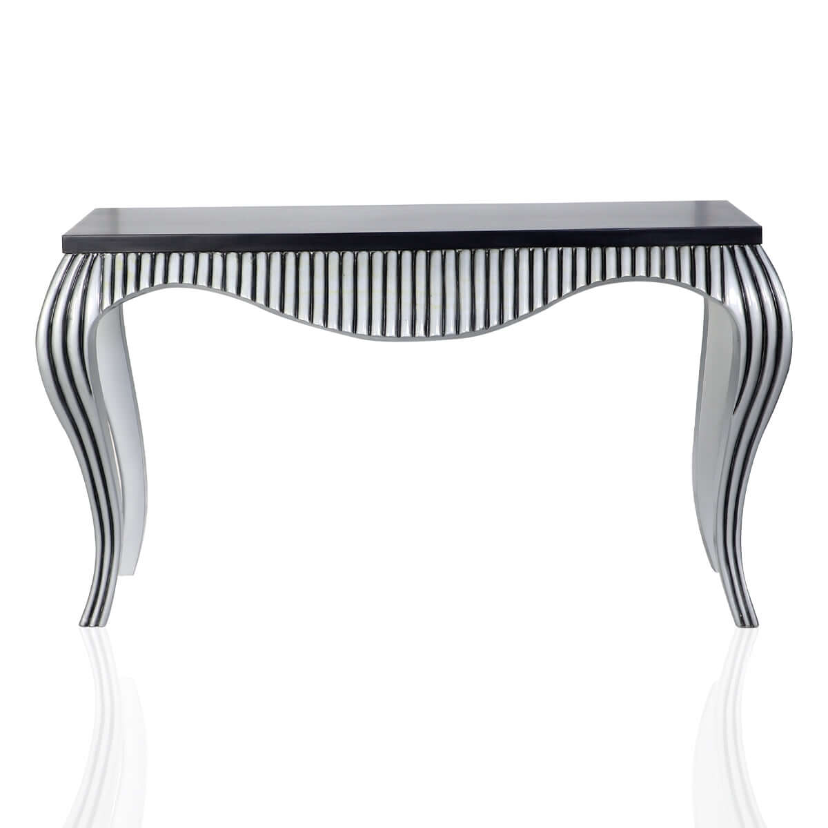 Regat Solid Wood Console Table (Silver Brown)