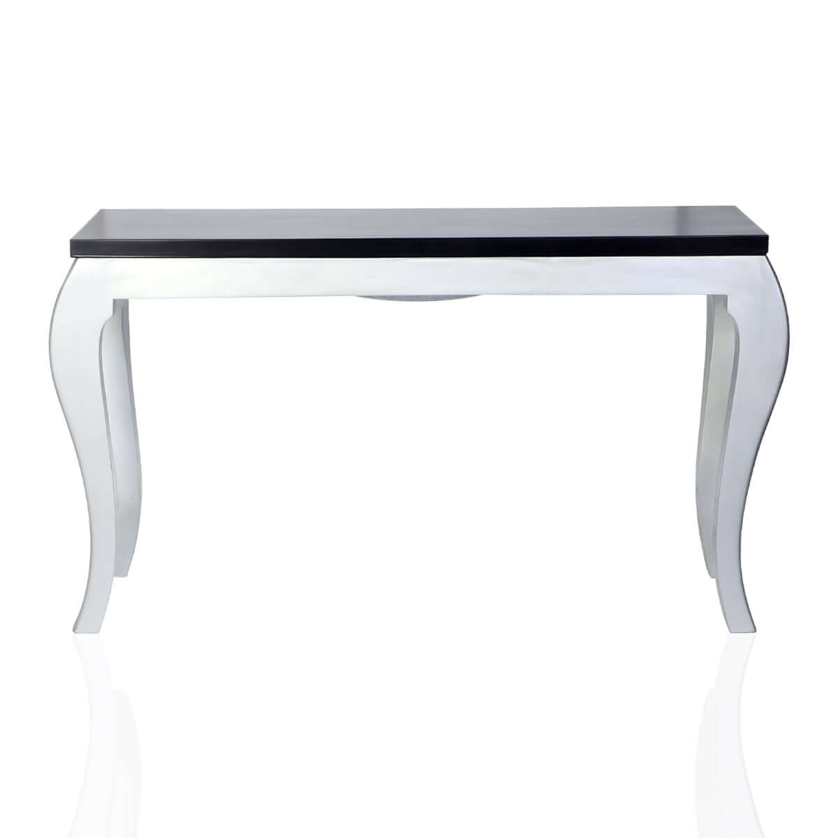 Regat Solid Wood Console Table (Silver Brown)