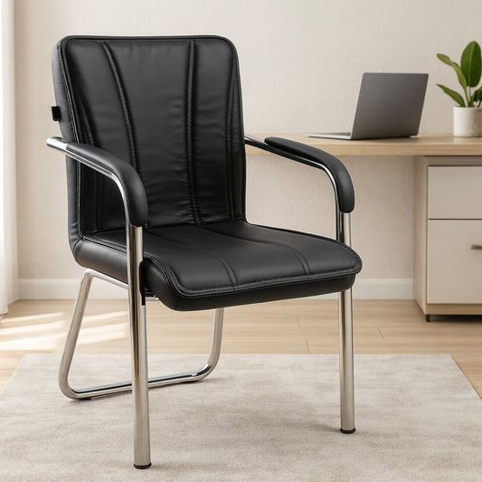 Restry Visitor Chair with Armrest(Black) lifestyle view