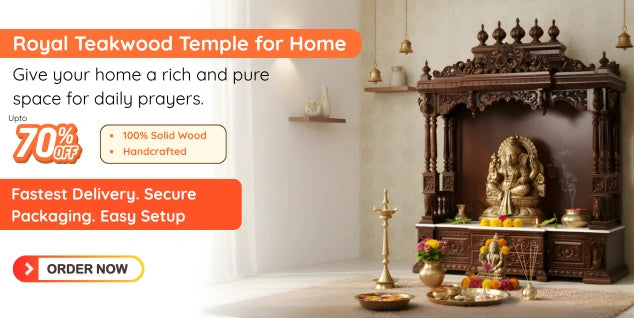 Royal Teakwood Temple for home 
Bannner 