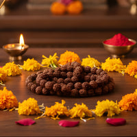 Rudraksha Mala (Large) lifestyle view 