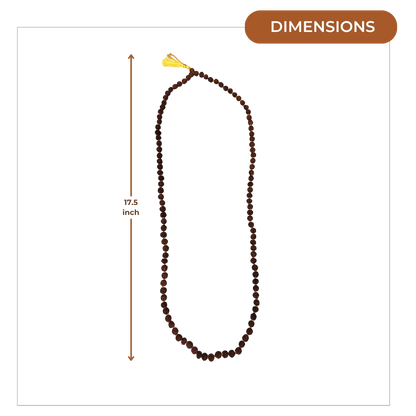 Rudraksha Mala (medium) dimensions