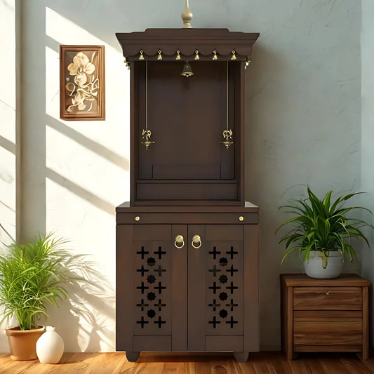 Rudralaya Teak Wood Pooja Mandap (Wenge) life style View