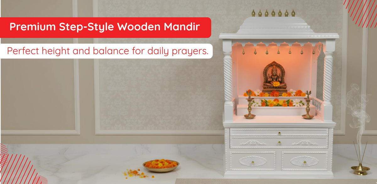 Step Base Pooja Mandir