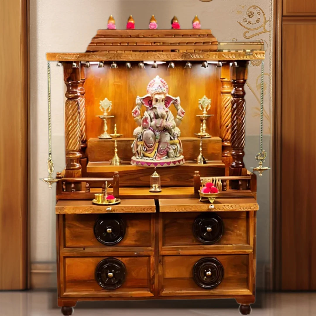 Saanvi Sheesham Wood Mandap (Teak) Lifestyle image 