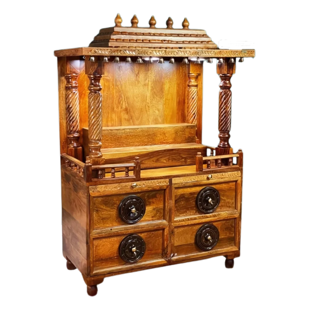 Saanvi Sheesham Wood Mandap (Teak) Side view