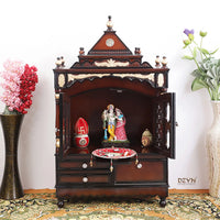 Sacred Space brown pooja mandir