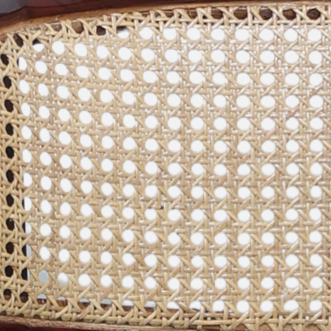 Sahaj Teak Wood Arm Chairs (Brown blue) zoom  view 