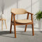 Samara Teak Wood Arm Chair (Teak) lifestyle view 