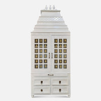 Samarpan Teak Wood Mandap (White) front view 