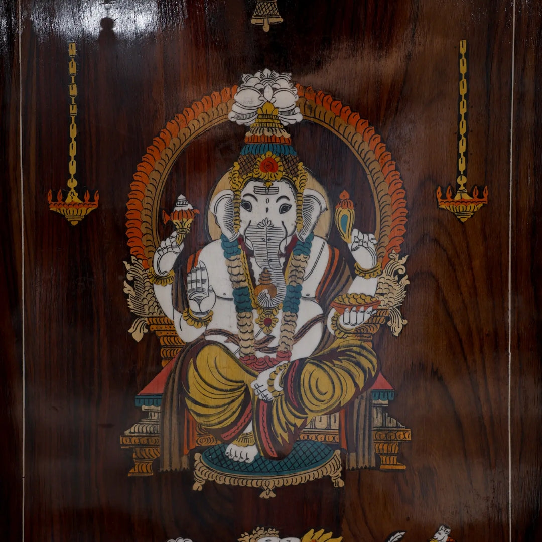 Sannidhi Teak Wood Mandir (Brown)  Zoom view 