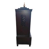 Sanraksha Teak Wood Mandir (Brown) Side View
