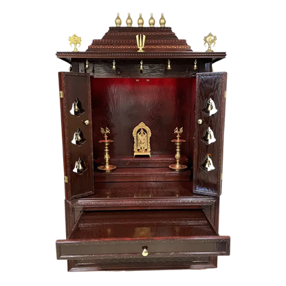 Sanskaar Teak Wood Mandap (Mahogany) open door view
