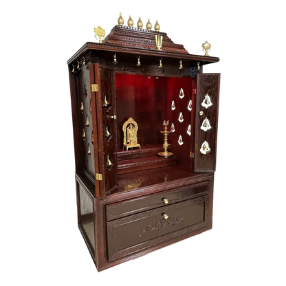 Sanskaar Teak Wood Mandap (Mahogany) side angle
