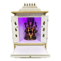 Sanskaar Teak Wood Mandap (White) open door view