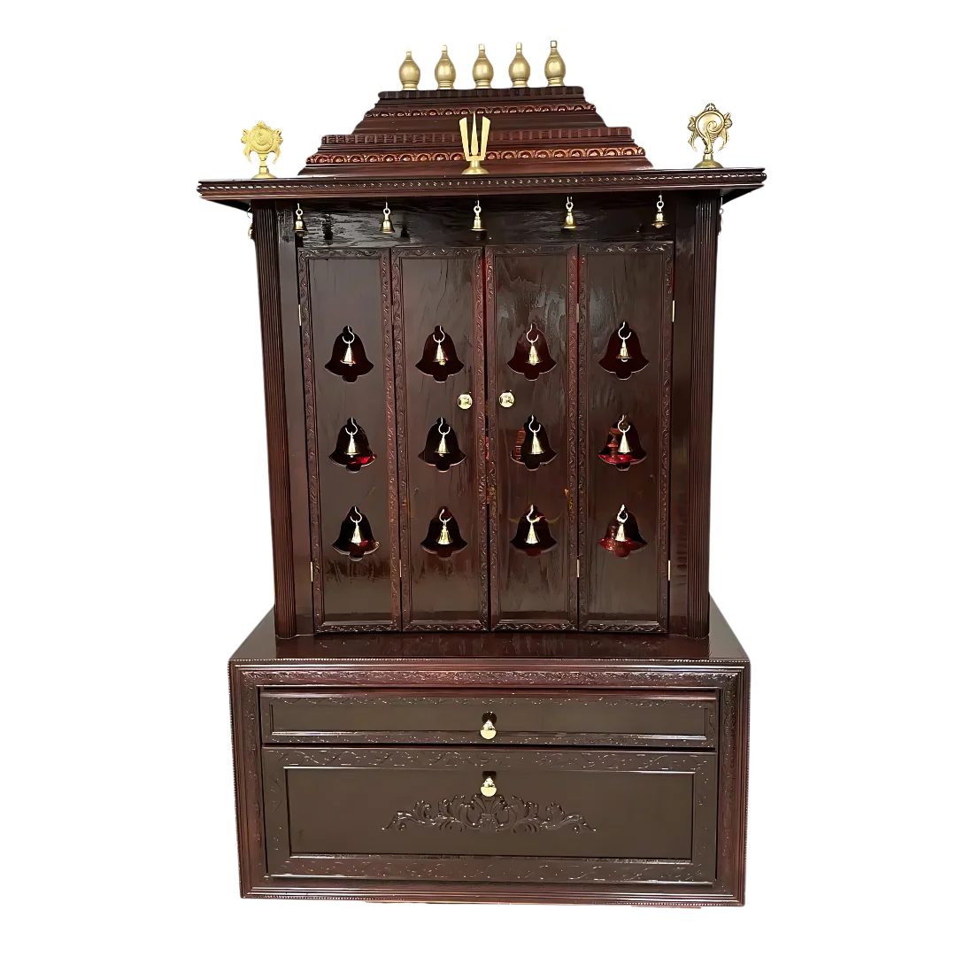 Sanskaar Teak Wood Mandap (Mahogany) front view