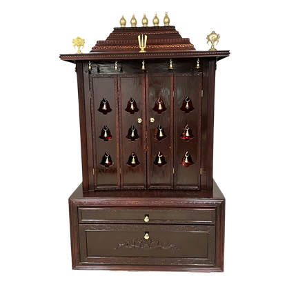 Sanskaar Teak Wood Mandap (Mahogany) front view