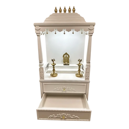 Sarovar Teak Wood Mandap (White) open door view