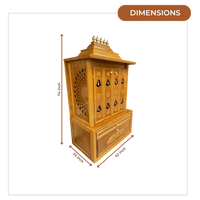 SarvaShaktin Teak Wood Mandap (Amber) Dimensions
