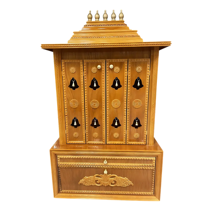 SarvaShaktin Teak Wood Mandap (Amber) Front view