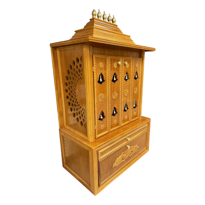 SarvaShaktin Teak Wood Mandap (Amber) Side Angle
