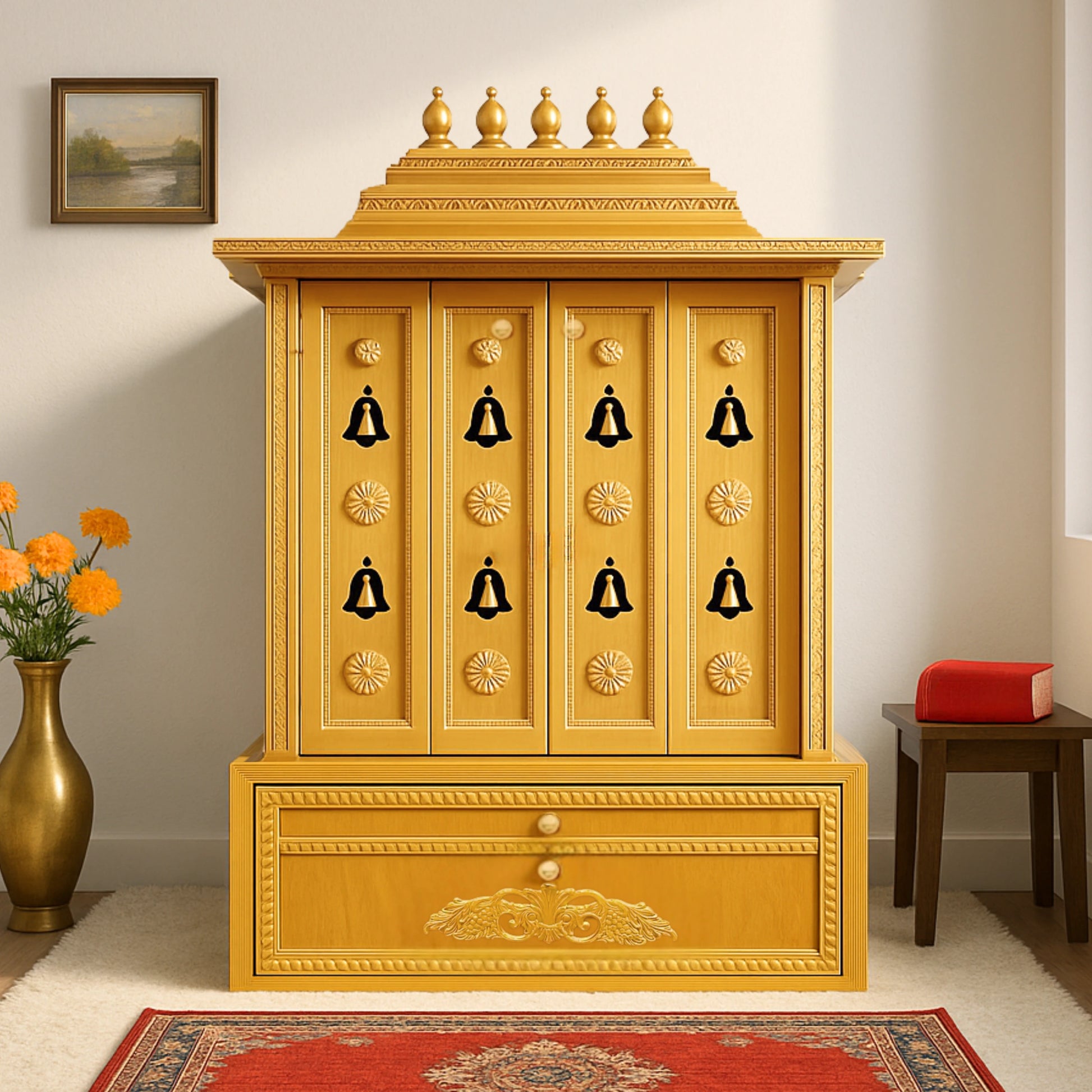 SarvaShaktin Teak Wood Mandap (Amber) lifestyel view