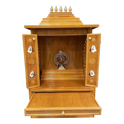 SarvaShaktin Teak Wood Mandap (Amber) open Door view
