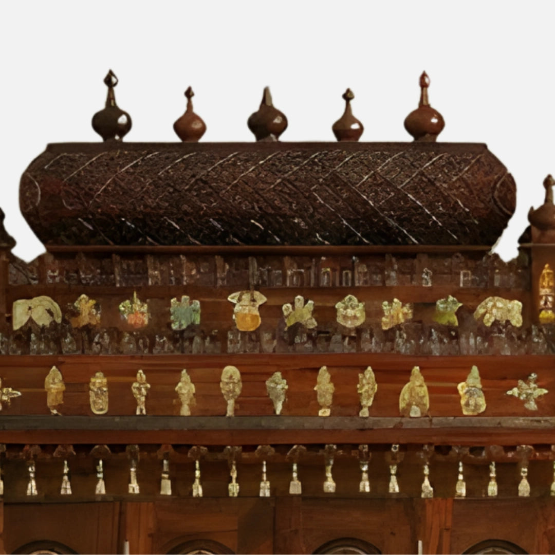 Satvish Teak Wood Mandap (Teak) dome view 
