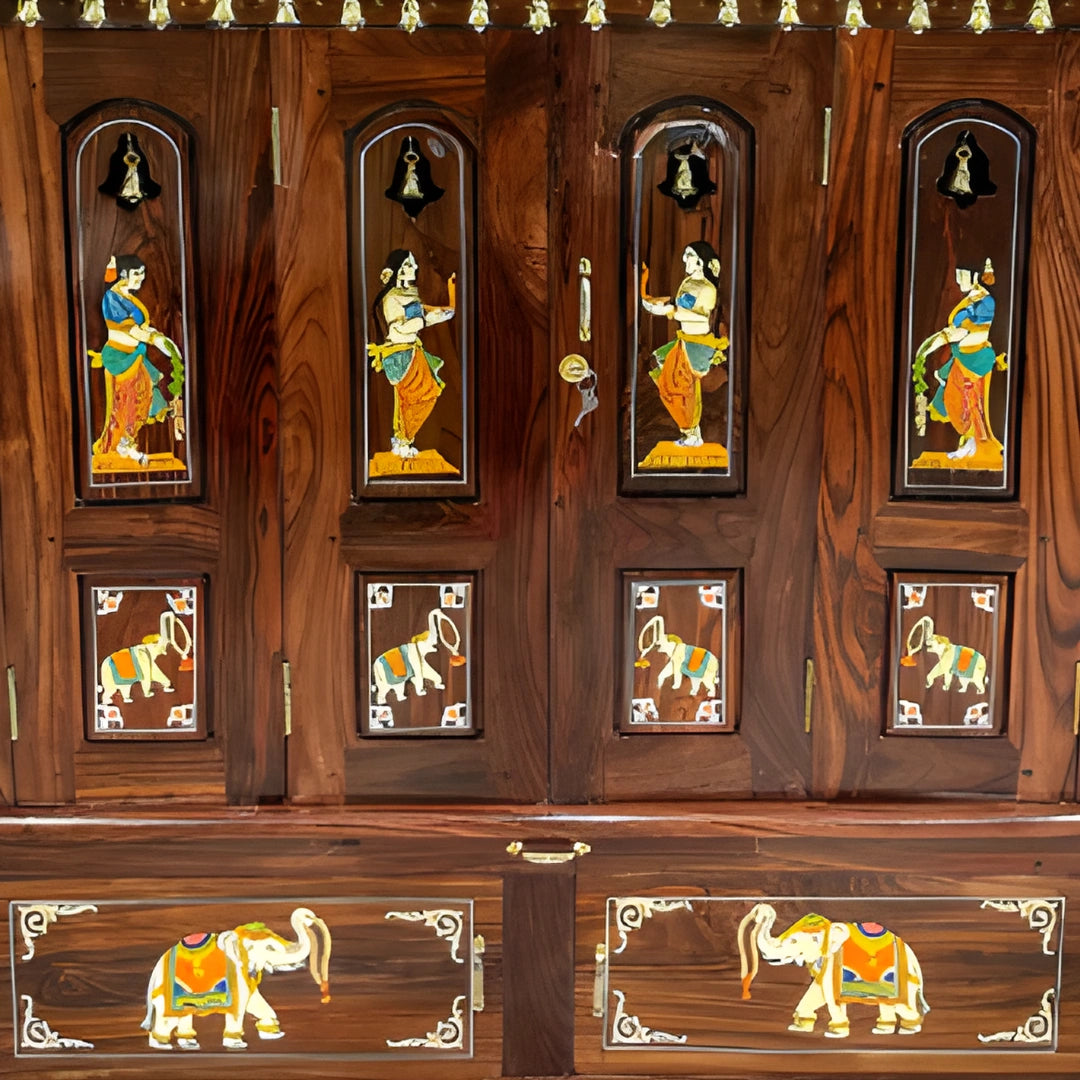 Satvish Teak Wood Mandap (Teak) zoom view 