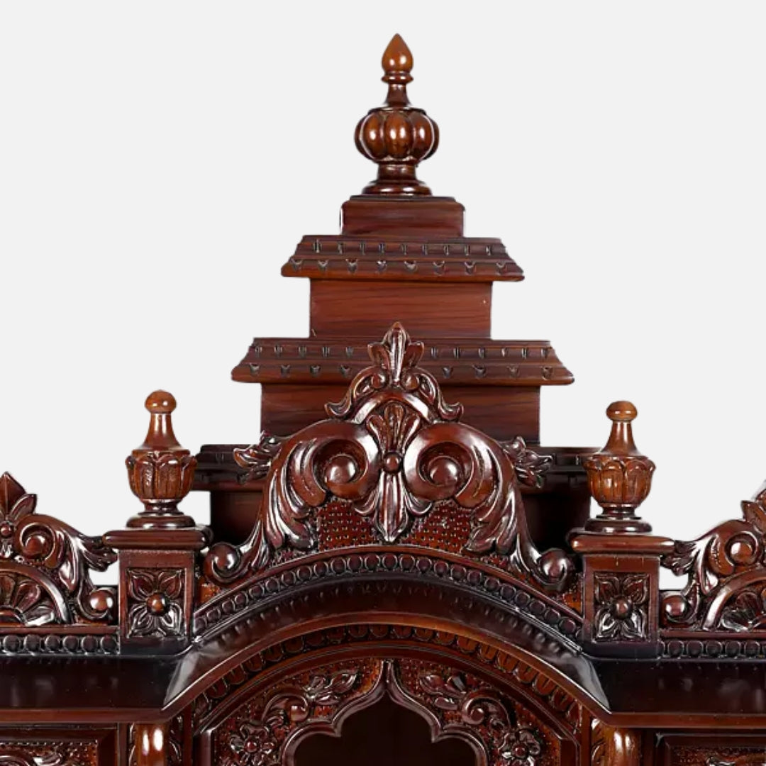 Satyaprakash Teak Wood Mandap (Brown) zoom view