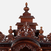 Satyaprakash Teak Wood Mandap (Brown) zoom view