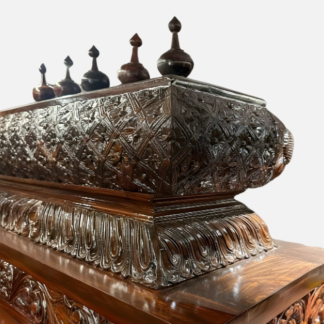 Shambhavi Teak Wood Mandap (Brown) zoom view 