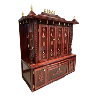 Shanti Dham Teak Wood Mandap (Cherry) side view