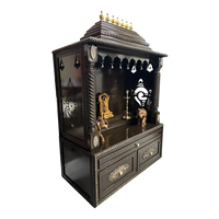 Shanti Stambh Teak Wood Mandap (Dark Brown) Side angel