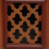 Sharan Teak Wood Mandir (Teak Gold)  close view 