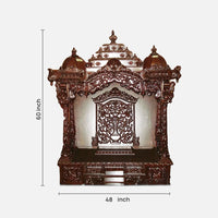 Sharika Teak Wood Mandap (Brown) dimensions 