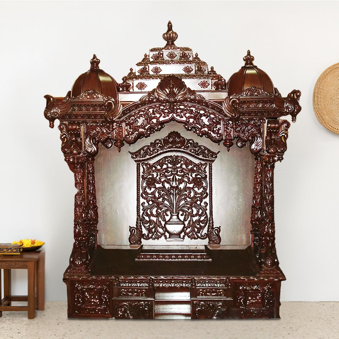 Sharika Teak Wood Mandap (Brown) lifestyle view 